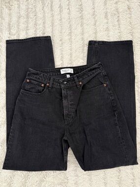Abercrombie & Fitch 90s Relaxed Black Curve Love Jeans